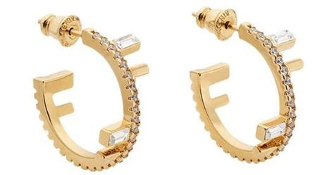 fendi ohrring eckig|Fendi Fashion Earrings for sale .